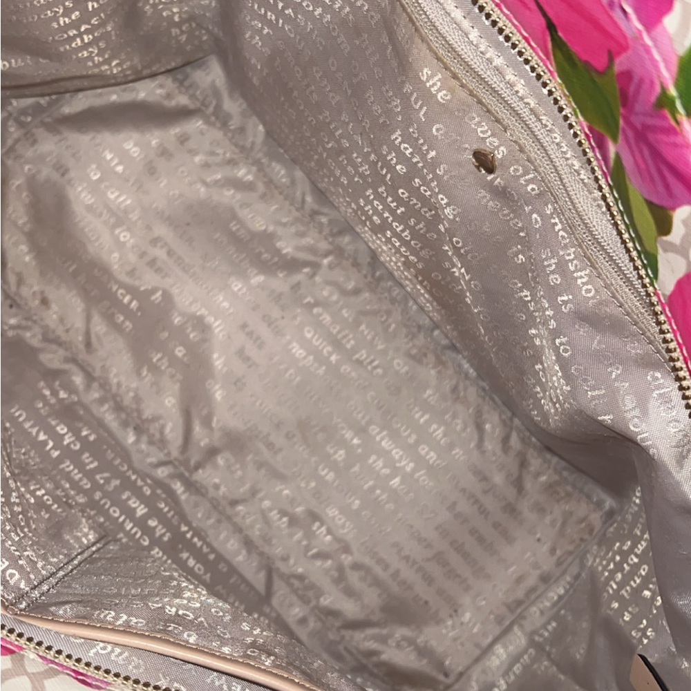 Kate Spade Pink and Green Floral Tote - Picture 2 of 8